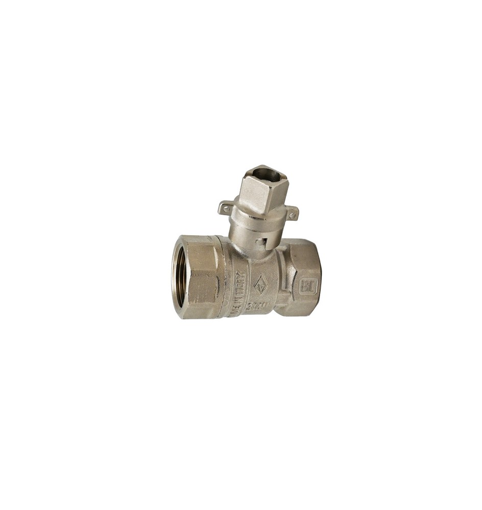 VALVOLA A SFERA FF QUADRO PIOMBABILE 3/4" DN 20 PN 25