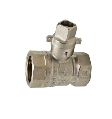 VALVOLA A SFERA FF QUADRO PIOMBABILE 3/4" DN 20 PN 25