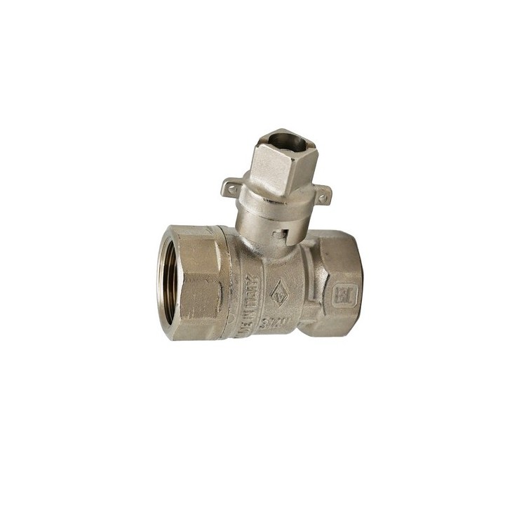 VALVOLA A SFERA FF QUADRO PIOMBABILE 3/4" DN 20 PN 25
