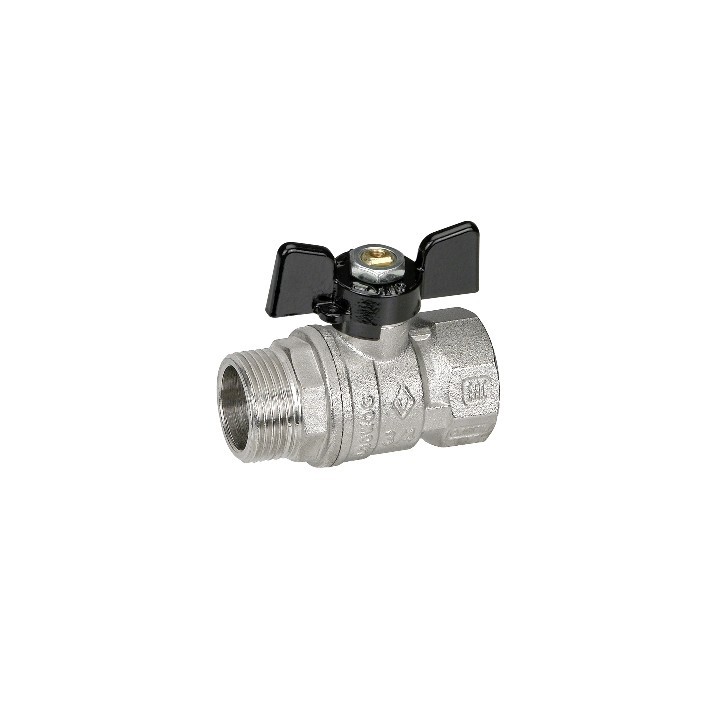 VALVOLA A SFERA MF CON FARFALLA 1"1/4 DN 32 PN 20