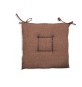 CUSCINO CRETA CM.40X40X5 MARRONE 1551
