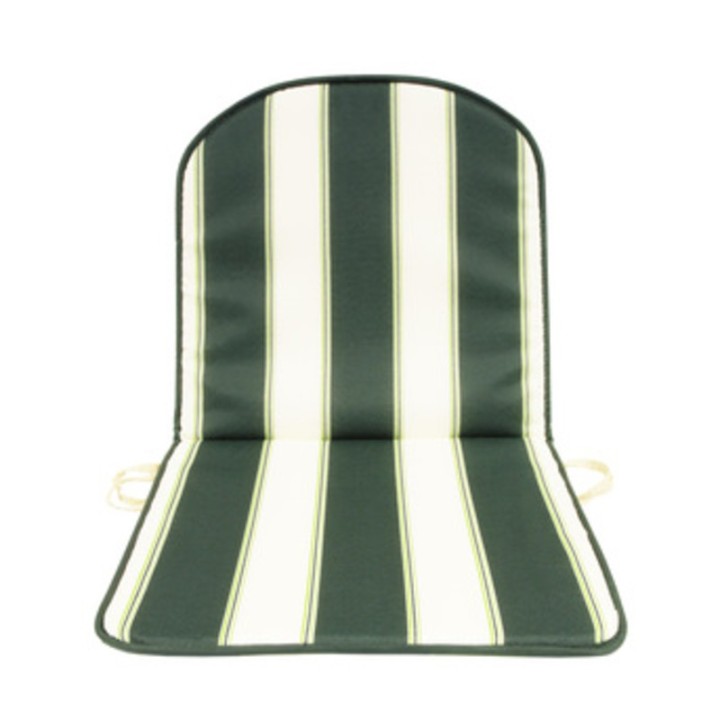 CUSCINO SCHIENALE BASSO DOUBLE RIGATO VERDE