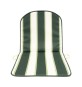 CUSCINO SCHIENALE BASSO DOUBLE RIGATO VERDE
