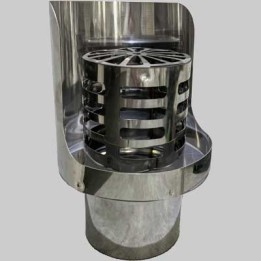 CAPPELLO ORIZZONTALE A GRIGLIA INOX - DM 80 M