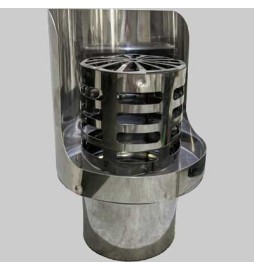 CAPPELLO ORIZZONTALE A GRIGLIA INOX - DM 80 M