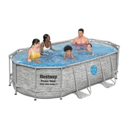 PISCINA POWER STEEL C/TELAIO E POMPA 427X250X100 56714