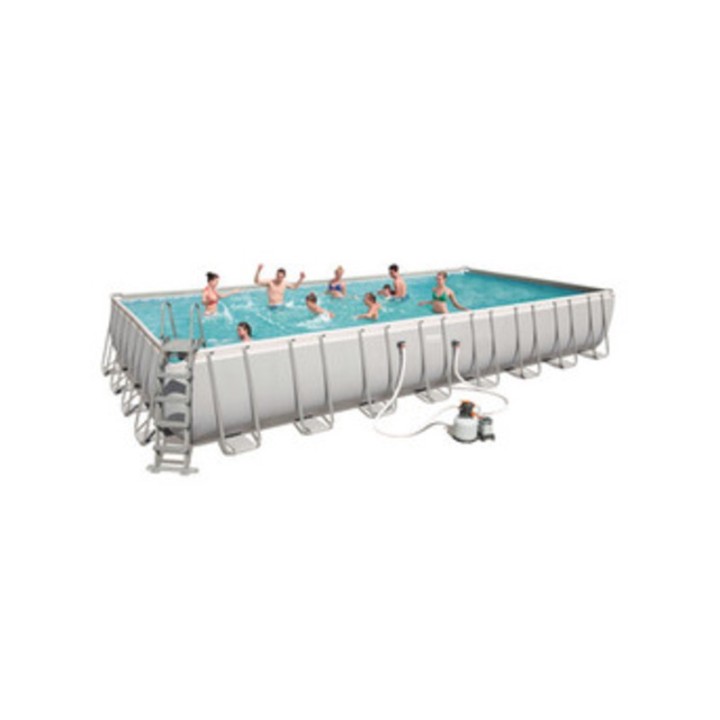 PISCINA POWER STEEL C/TELAIO E ACCES 956X488X132 56623