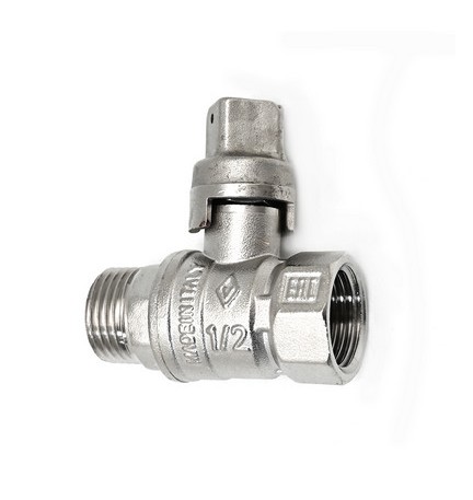 VALVOLA A SFERA MASCHIO/FEMMINA QUADRO PIOMBABILE 1/2" DN 15 PN 40