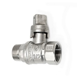 VALVOLA A SFERA MASCHIO/FEMMINA QUADRO PIOMBABILE 3/4" DN 20 PN 25