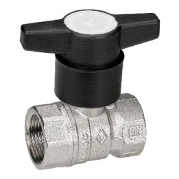 VALVOLA A SFERA FEMMINA-FEMMINA C/PROLUNGA NYLON 1/2" DN 15 PN 40