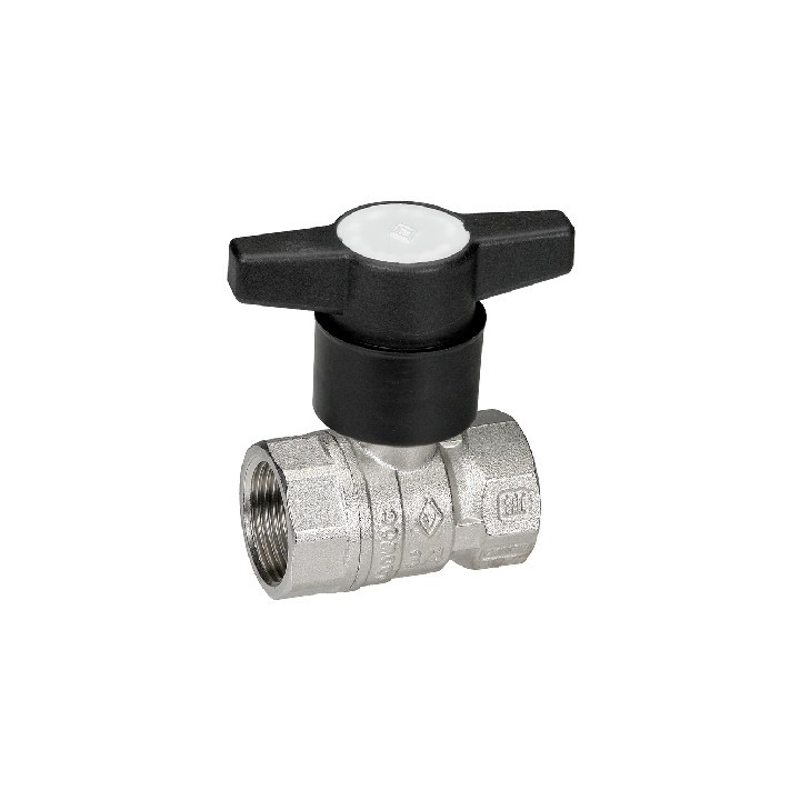 VALVOLA A SFERA FEMMINA-FEMMINA C/PROLUNGA NYLON 1/2" DN 15 PN 40