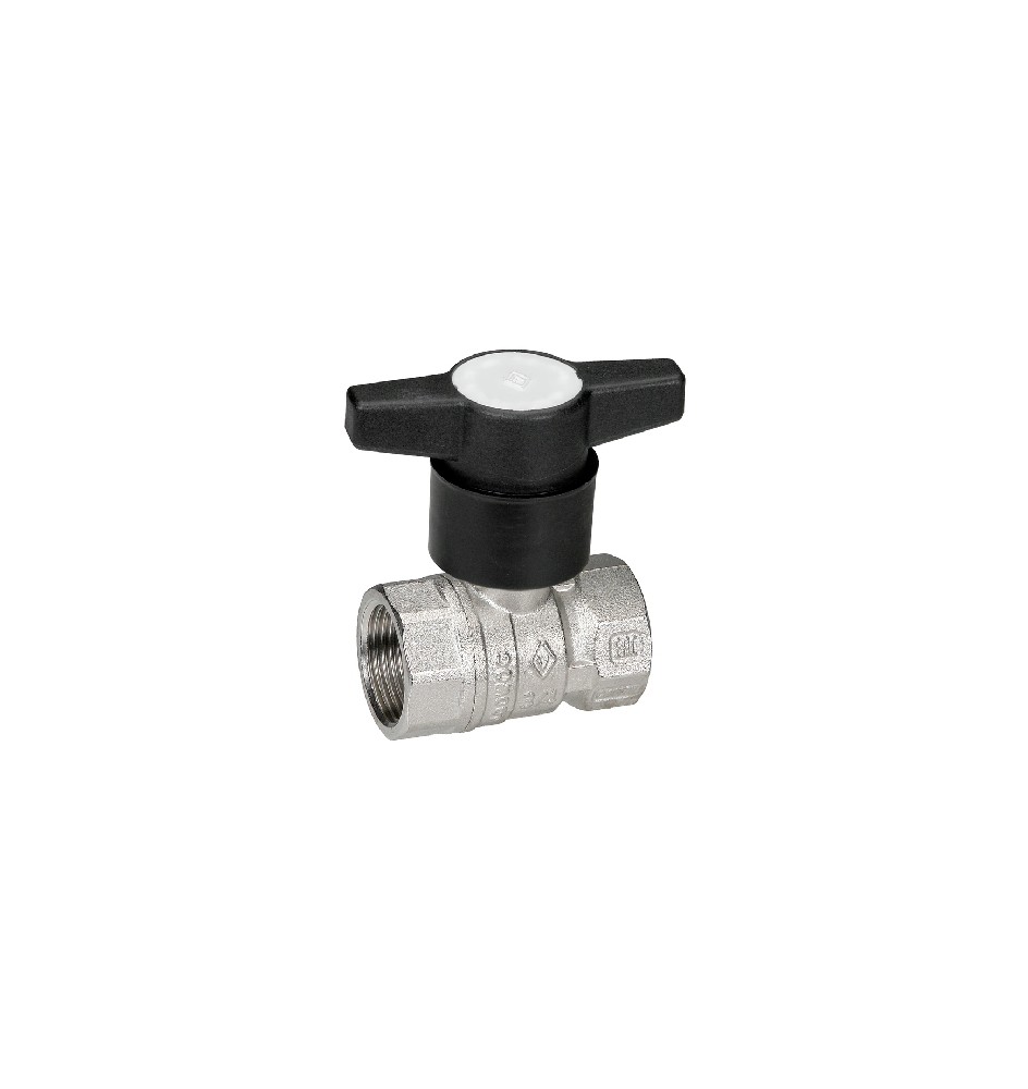 VALVOLA A SFERA FEMMINA-FEMMINA C/PROLUNGA NYLON 3/4" DN 20 PN 25