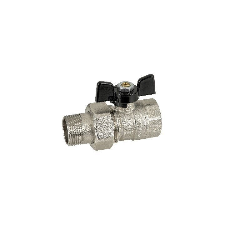 VALVOLA A SFERA FEMMINA BOCCHETTONE CON FARFALLA 1/2" DN 15 PN 40