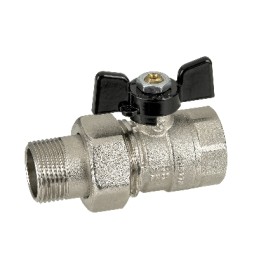 VALVOLA A SFERA FEMMINA BOCCHETTONE CON FARFALLA 3/4" DN 20 PN 25