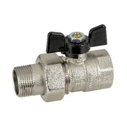 VALVOLA A SFERA FEMMINA BOCCHETTONE CON FARFALLA 1" DN 25 PN 25