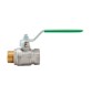 VALVOLA A SFERA IDEAL DVGW MF CON LEVA PIATTA PASSAGGIO TOTALE 3/4" (DN 20) 40 bar / 580 psi