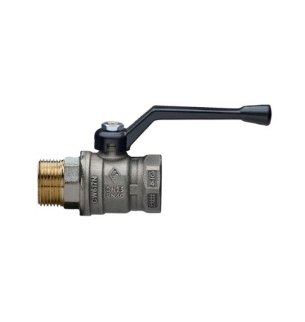 VALVOLA A SFERA A PASSAGGIO TOTALE MF CON LEVA JUNIOR-SFER 1/2" DN 15 PN 40