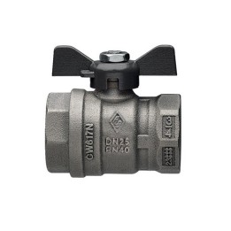 VALVOLA A SFERA A PASSAGGIO TOTALE FF CON FARFALLA JUNIOR-SFER 3/4 DN 20 PN 40