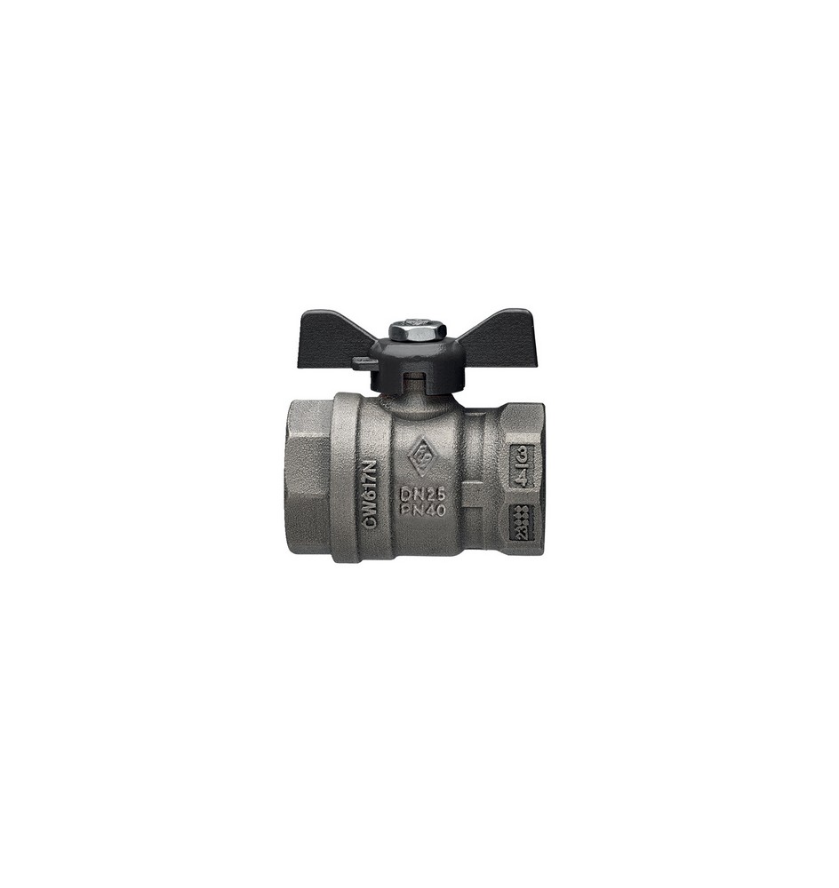 VALVOLA A SFERA A PASSAGGIO TOTALE FF CON FARFALLA JUNIOR-SFER 3/4 DN 20 PN 40