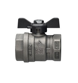 VALVOLA A SFERA A PASSAGGIO TOTALE FF CON FARFALLA JUNIOR-SFER 1" DN 25 PN 40