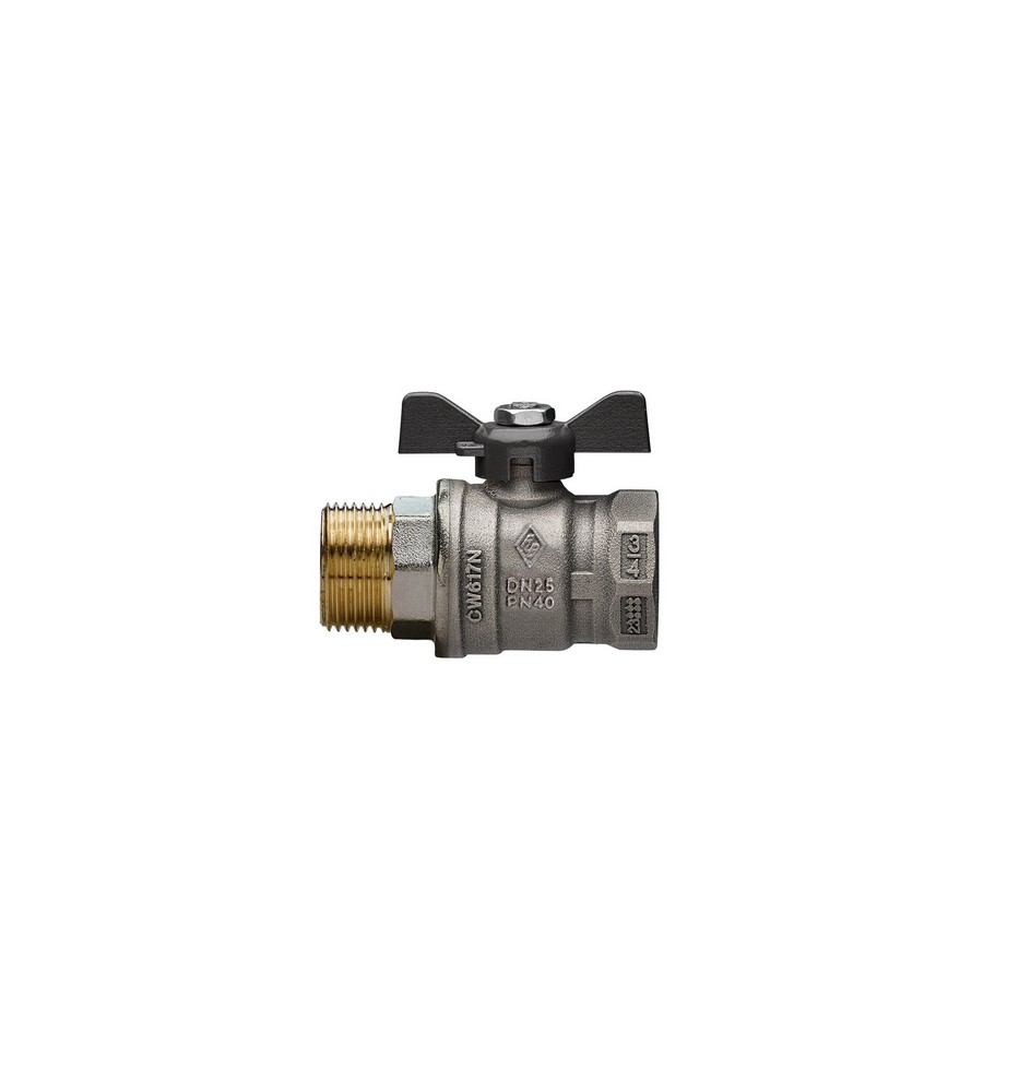 VALVOLA A SFERA A PASSAGGIO TOTALE MF CON FARFALLA JUNIOR-SFER 3/4 DN 20 PN 40