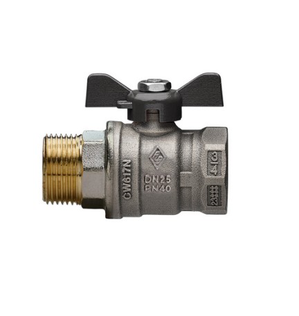VALVOLA A SFERA A PASSAGGIO TOTALE MF CON FARFALLA JUNIOR-SFER 3/4 DN 20 PN 40