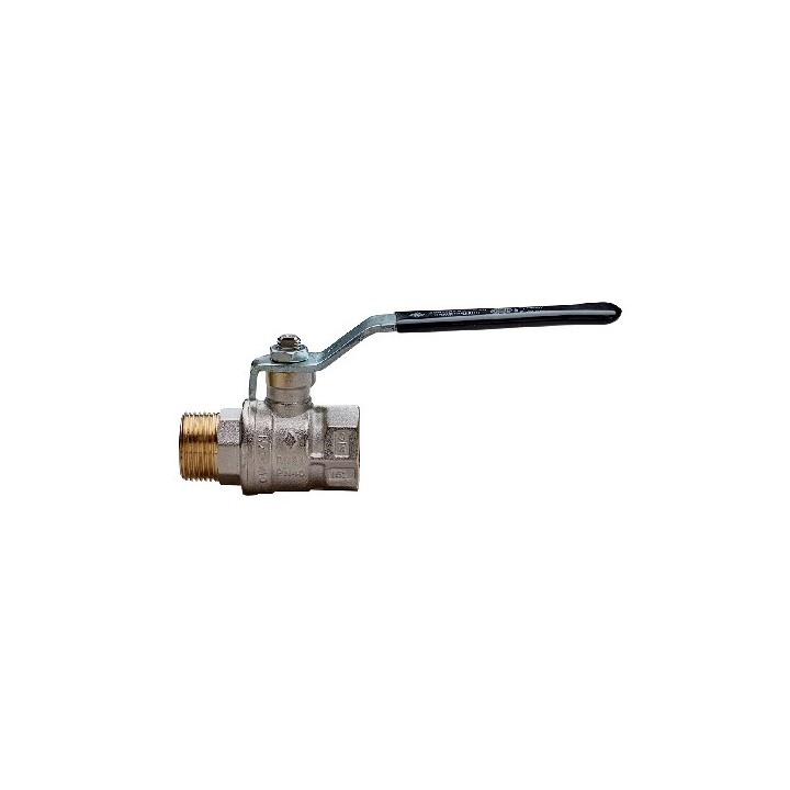 VALVOLA A SFERA A PASSAGGIO TOTALE MF LEVA ACCIAIO 3/4" DN 20 PN 40
