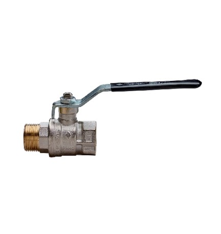 VALVOLA A SFERA A PASSAGGIO TOTALE MF LEVA ACCIAIO 1" DN 25 PN40