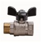 VALVOLA A SFERA A PASSAGGIO TOTALE FILETTATURA MF CON FARFALLA 3/4" DN 20 PN 40