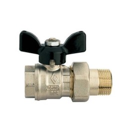 VALVOLA A SFERA A PASSAGGIO TOTALE FIL. F RACCORDO PER COLLETTORI 1/2" x 1/2" PN 40