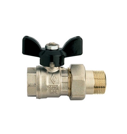 VALVOLA A SFERA A PASSAGGIO TOTALE FIL. F RACCORDO PER COLLETTORI 1/2" x 1/2" PN 40