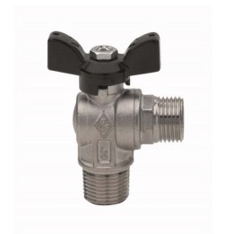 VALVOLA A SFERA A SQUADRA FIL. M ATT. M PER TUBO FLESSIBILE UNI 9891 1/2" x 1/2" DN 15 PN 30