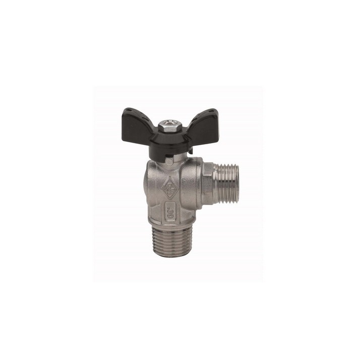 VALVOLA A SFERA A SQUADRA FIL. M ATT. M PER TUBO FLESSIBILE UNI 9891 1/2" x 1/2" DN 15 PN 30