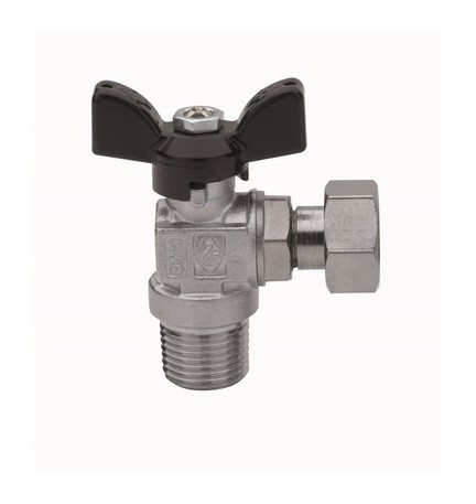 VALVOLA A SFERA A SQUADRA FILETTATURA MASCHIO CON GIRELLO 1/2" x 3/4" DN 15 PN 30