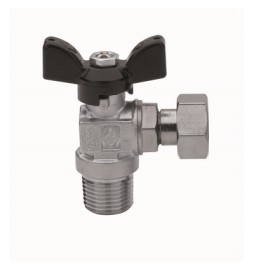 VALVOLA A SFERA A SQUADRA FILETTATURA MASCHIO CON GIRELLO 3/4" x 3/4" DN 20...