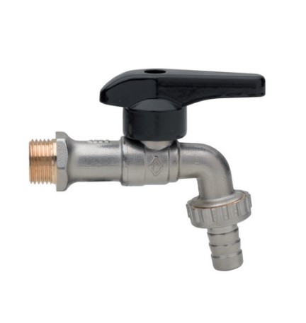 VALVOLA A SFERA PER EROGAZIONE CON PORTAGOMMA E LEVA IN ALLUMINIO 1/2" DN 15 PN 30