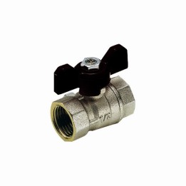 VALVOLA A SFERA FF MISTRAL A PASSAGGIO STANDARD CON FARFALLA 1"1/4 DN 30 PN 25
