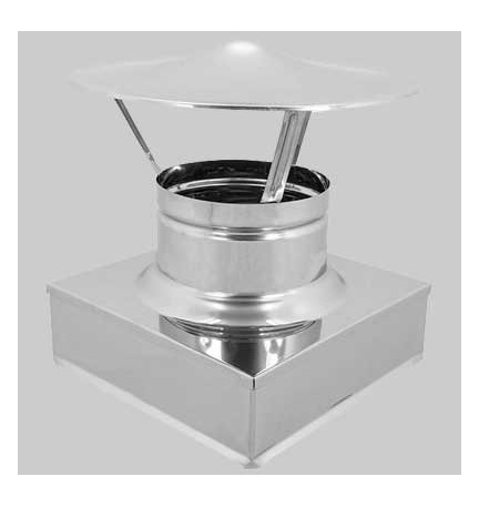 FUMAIOLO A CAPPELLO CINESE QUADRO - 220x220 mm