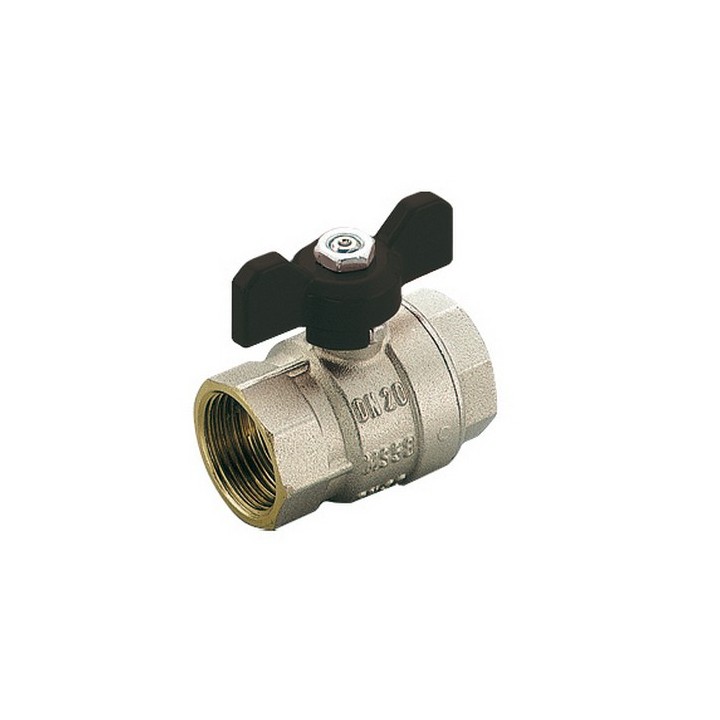 VALVOLA A SFERA FF SCIROCCO PASSAGGIO TOTALE CON FARFALLA 1/2" DN 15 PN 50