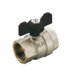 VALVOLA A SFERA FF SCIROCCO PASSAGGIO TOTALE CON FARFALLA 3/4" DN 20 PN 40