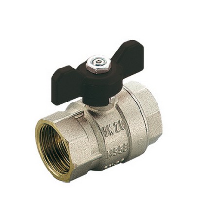 VALVOLA A SFERA FF SCIROCCO PASSAGGIO TOTALE CON FARFALLA 3/4" DN 20 PN 40
