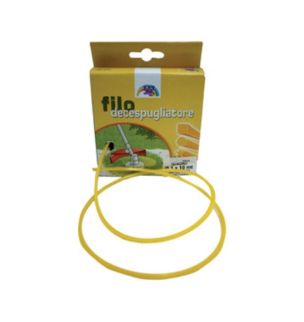 FILO NYLON QUADRO P/DECESPUGLIATORE 3,3MMX50M