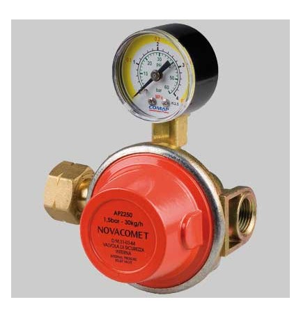 RIDUTTORE DI ALTA PRESSIONE APZ 250 CON MANOMETRO - Kg 25-30