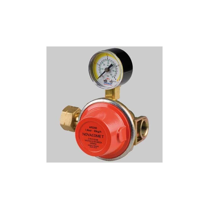RIDUTTORE DI ALTA PRESSIONE APZ 250 CON MANOMETRO - Kg 25-30