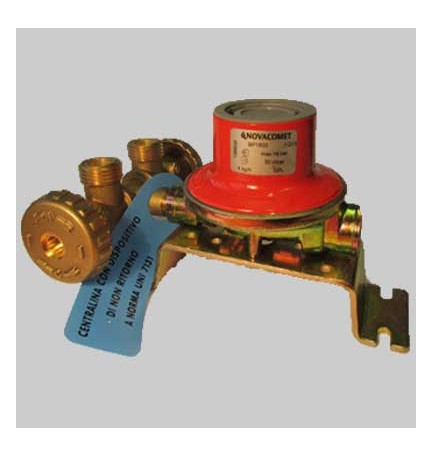 MINICENTRALINA 2 ATTACCHI CON REGOLATORE - Kg 10 con regolatore BP 2205