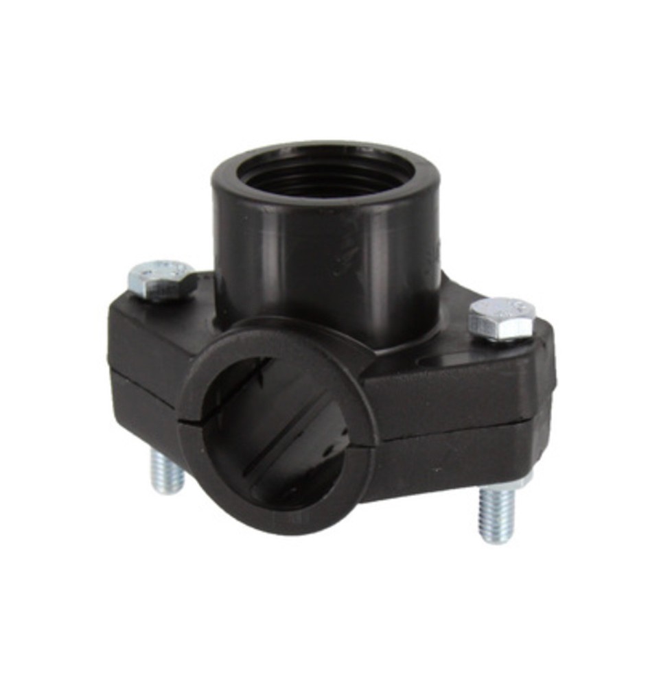 RACCORDO POLIPROP PRESA A STAFFA D 25MMX3/4 FEM*