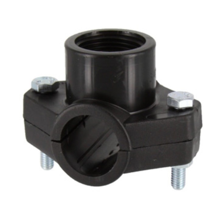 RACCORDO POLIPROP PRESA A STAFFA D 25MMX3/4 FEM*