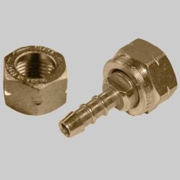 RACCORDO PORTAGOMMA FEMMINA CON GIRELLO - 1/2 Gpl