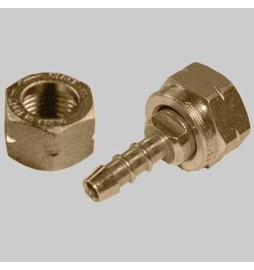 RACCORDO PORTAGOMMA FEMMINA CON GIRELLO - 1/2 Gpl