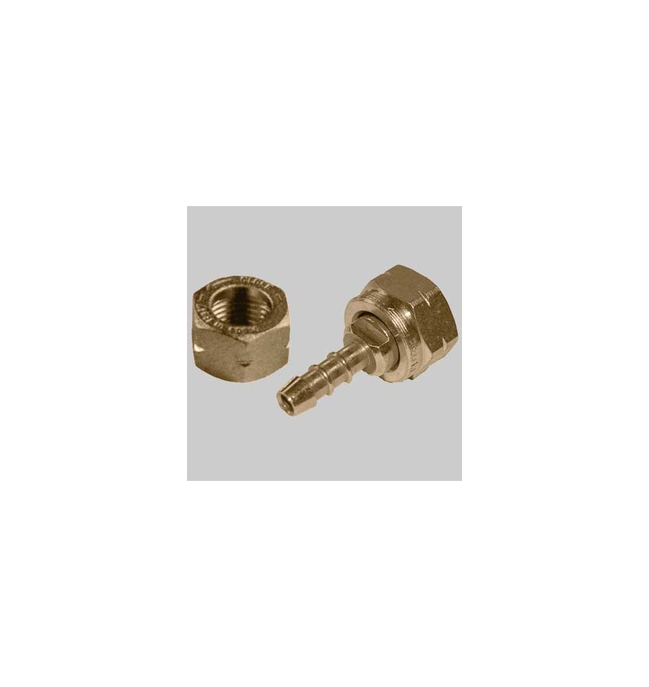 RACCORDO PORTAGOMMA FEMMINA CON GIRELLO - 1/2 Gpl